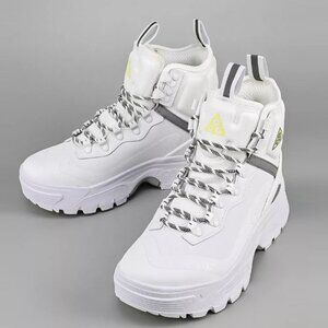 Men’s Outdoor Trail Sneakers – Gaia dome White Grey High-Top Sport Shoes